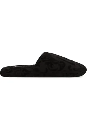 Dolce & Gabbana Slipper mit Logo-Stickerei