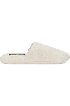 Dolce & Gabbana Slipper mit Logo-Stickerei