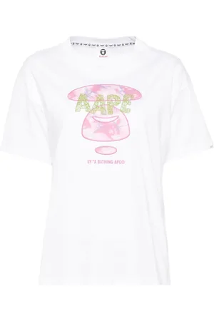 A Bathing Ape T-Shirt mit Logo-Stickerei
