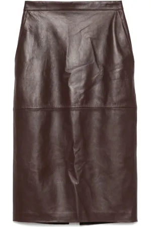 Elisabetta Franchi Midirock aus Leder