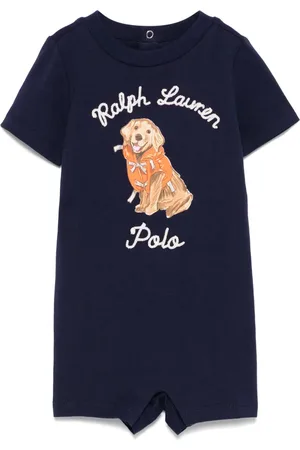 Ralph Lauren Strampler mit Logo-Stickerei