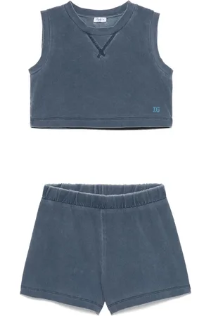 Il gufo Shorts-Set mit Bleach-Effekt