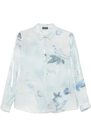 Emporio Armani Hemd mit Blumen-Print