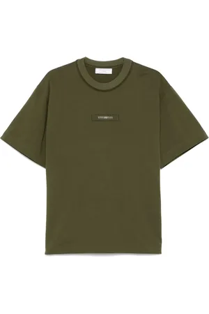 SOCIÉTÉ ANONYME T-Shirt mit binärer Stickerei