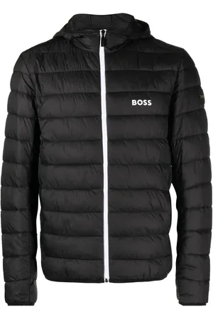 HUGO BOSS Gefütterte Jacke mit Logo-Print