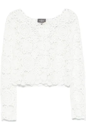 ERIC BOMPARD Cropped-Jacke aus Guipure-Spitze