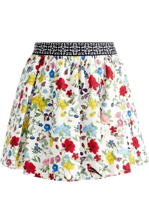 ALICE+OLIVIA Haven Minirock mit besticktem Bund