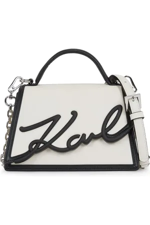 Karl Lagerfeld Signatur Handtasche aus Leder