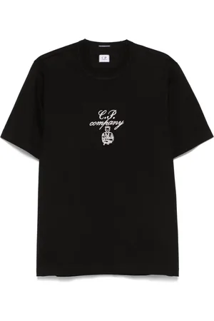 C.P. Company T-Shirt mit Logo-Stickerei