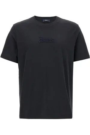 HERNO T-Shirt mit Logo-Stickerei