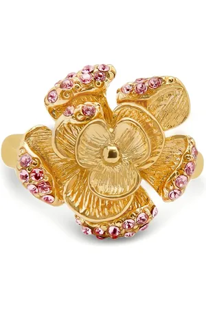 Oscar de la Renta Ring mit Blumendetail
