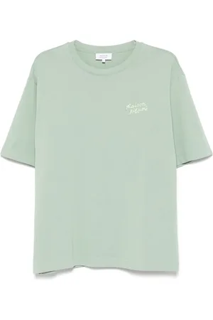 Maison Kitsuné T-Shirt mit Logo-Stickerei