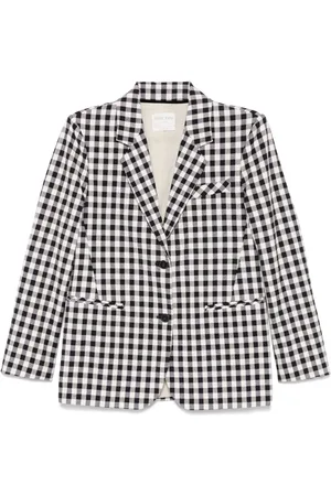 FORTE FORTE Blazer mit Vichy-Karo