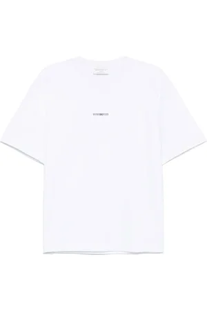 SOCIÉTÉ ANONYME T-Shirt mit binärer Stickerei