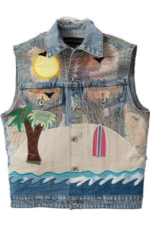 Who Decides War Pale USA Seaboard "Multi (Rainbow)" Jeansweste