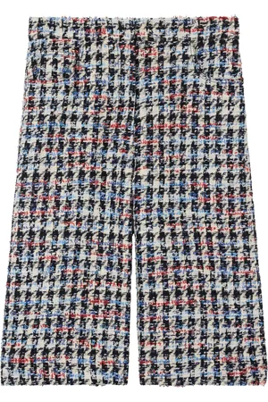 ST. JOHN Shorts mit Hahnentrittmuster