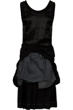 Maison Margiela Midikleid im Layering-Look