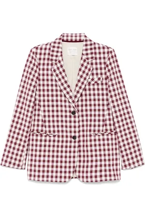 FORTE FORTE Blazer mit Vichy-Karo