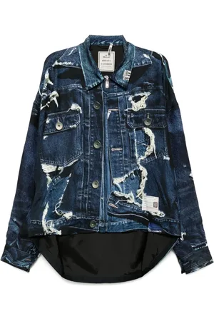 Maison Mihara Yasuhiro Hemdjacke mit grafischem Print