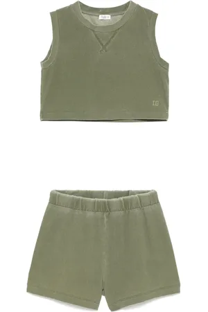 Il gufo Shorts-Set mit Bleach-Effekt