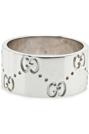 Gucci 2000-2024 18kt Icon Wide Ring Weißgoldring