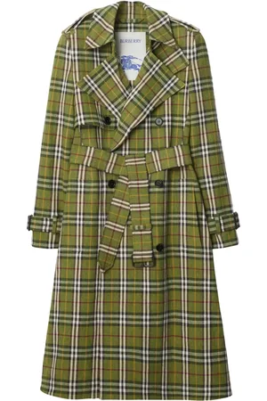 Burberry Langer Trenchcoat mit Karo