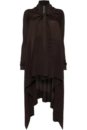 Rick Owens Langer Wickelmantel mit Schnürung