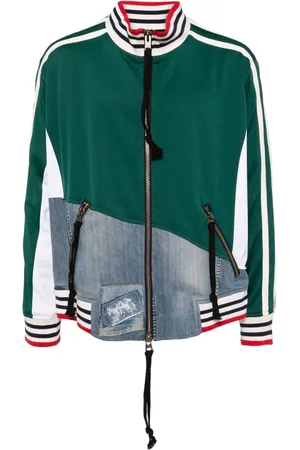 GREG LAUREN Bomberjacke mit Kontrasteinsätzen