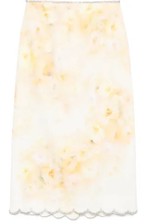 ZIMMERMANN Crush Midirock mit Wellensaum