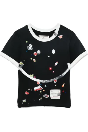 Maison Mihara Yasuhiro T-Shirt mit Smiley-Print