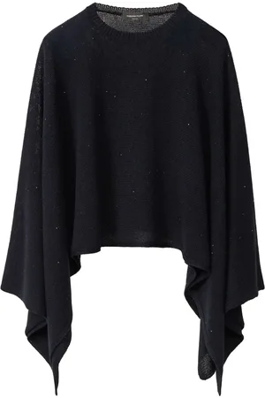 Fabiana Filippi Cape mit Lurex-Detail
