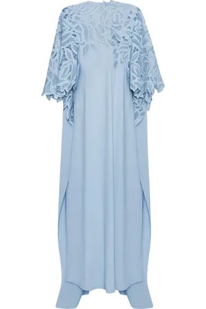 Oscar de la Renta Cut-Out-Kaftan mit Rosenmotiv