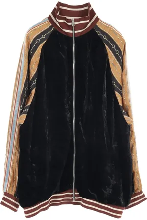 Gucci 2010s Velours-Jacke mit Print