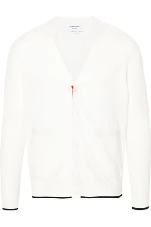 Thom Browne Offener Cardigan mit Logo-Streifen