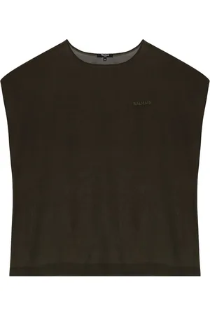 Balmain T-Shirt mit Logo-Stickerei