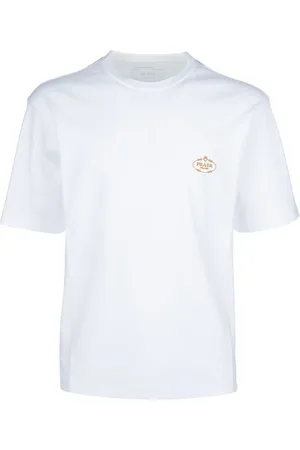 Prada T-Shirt mit Logo-Print