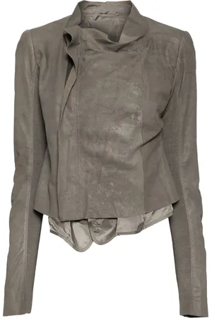 Rick Owens Bikerjacke mit tiefem Ausschnitt