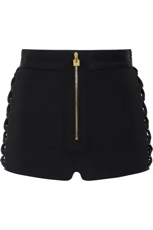 Elisabetta Franchi Shorts mit überkreuzten Schnürsenkeln