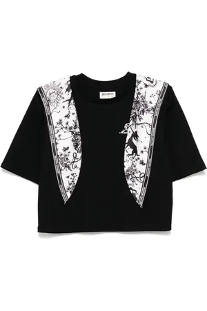 Musium Div. T-Shirt mit Logo-Stickerei