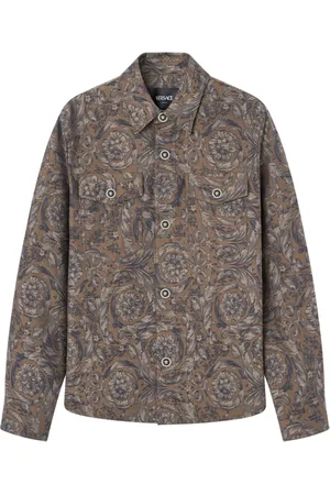 VERSACE Hemdjacke aus Barocco-Jacquard
