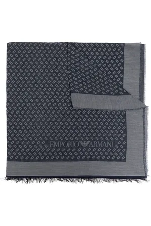 Emporio Armani Schal mit Logo-Print