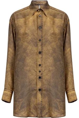 Maison Margiela Hemd mit Batikmuster