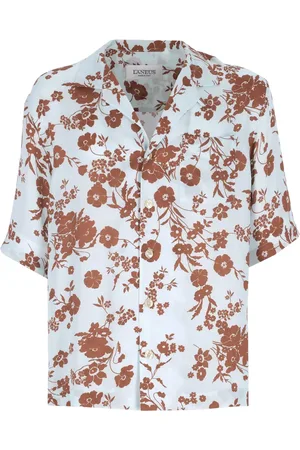 LANEUS Hemd mit Blumenmuster