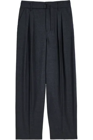 LEMAIRE Plissierte Hose mit Gürtel
