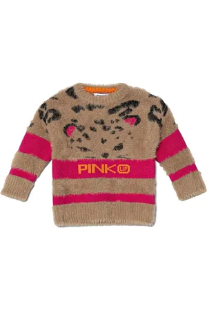 Pinko Pullover mit Intarsien-Logo