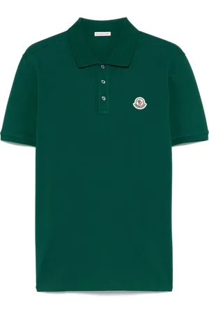 Moncler Piqué-Poloshirt mit Streifendetail