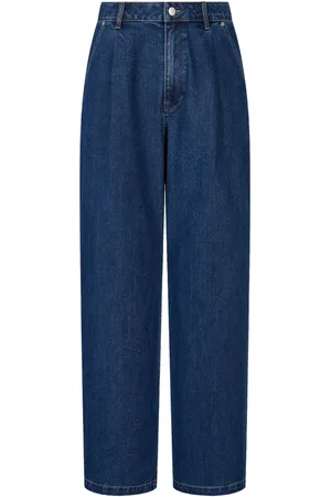 Studio Tomboy Weite Jeans mit Faltendetail
