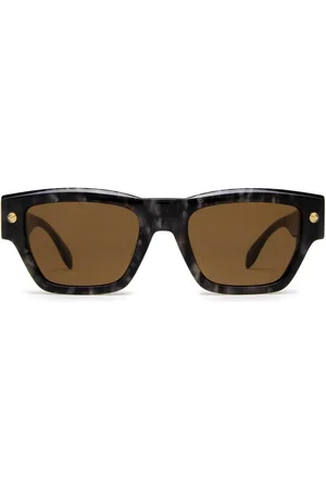 Alexander McQueen Sonnenbrille mit eckigem Gestell