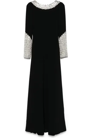 Dina Melwani Kristallverziertes Abendkleid