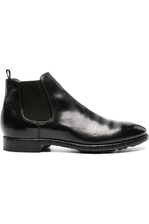 Officine creative Chelsea-Boots mit Glanzoptik